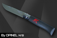 XP Opinel Messer schwarz mit Feststellring